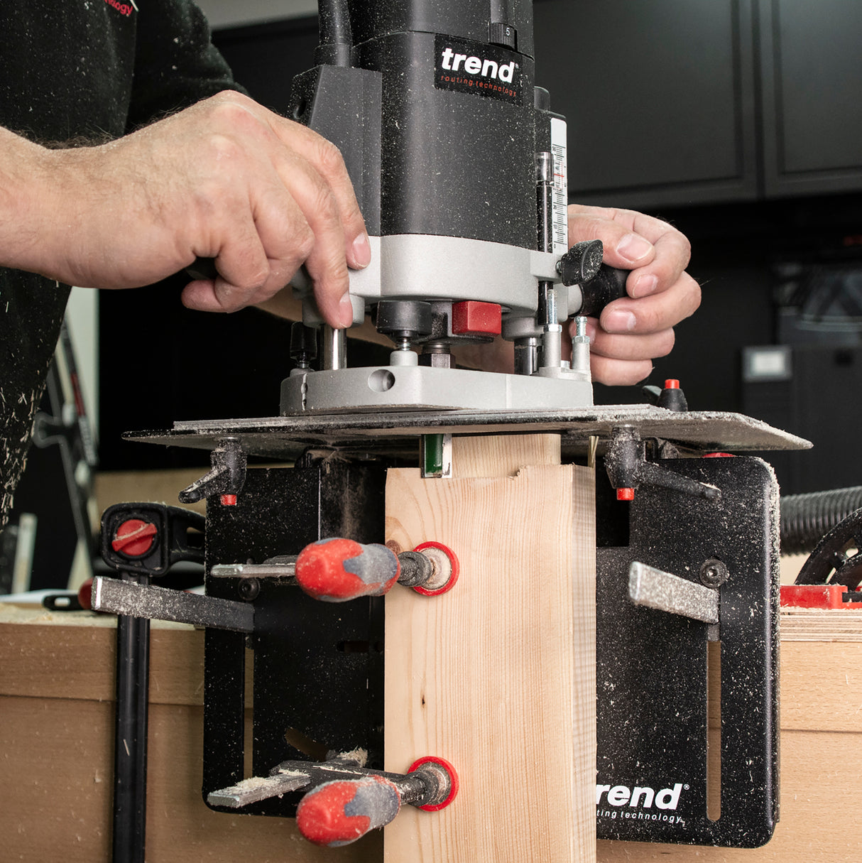 Trend Mortise & Tenon Jig showcasing precise joint alignment