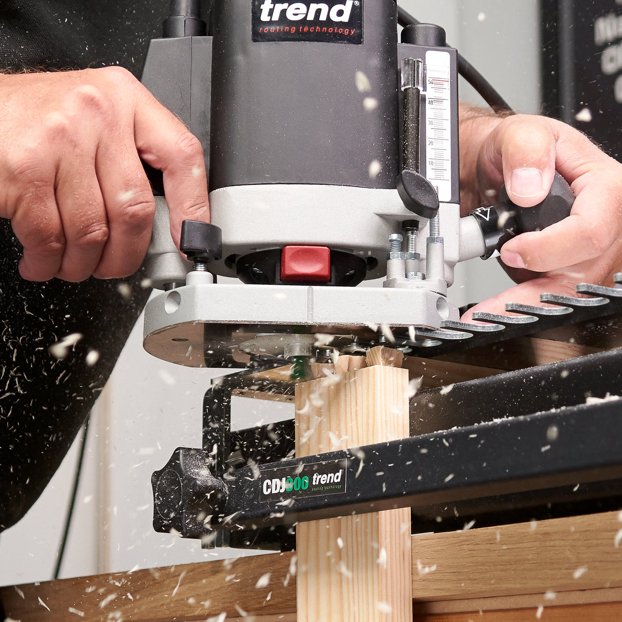 Trend Dovetail Jig 300mm for Plunge Routers creating precise dovetail joints with ease