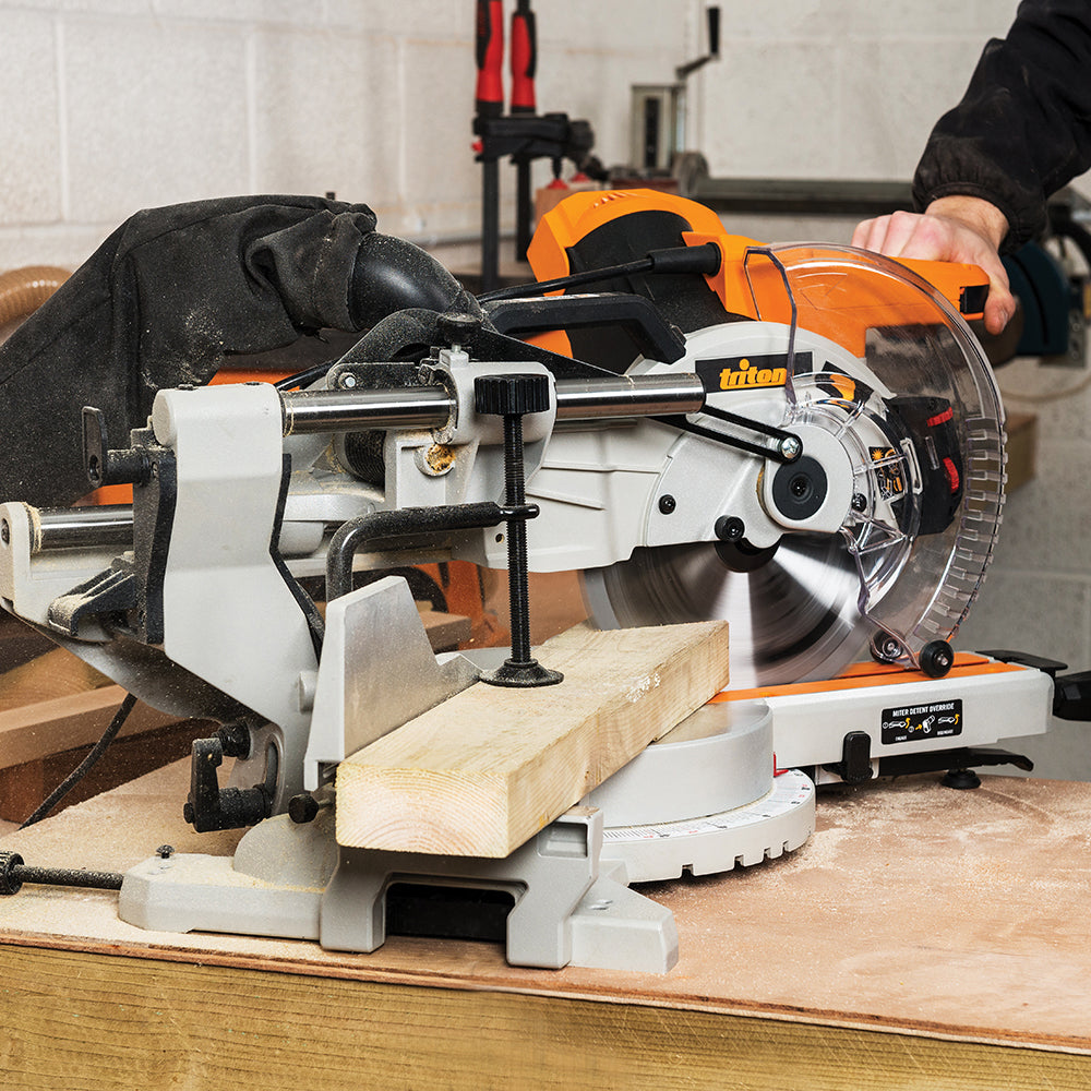 Triton TCMS255 1800W Sliding Compound Mitre Saw 254mm