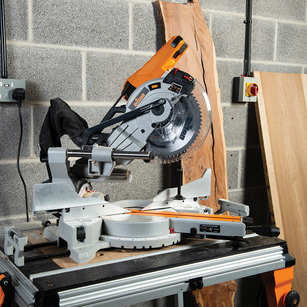 Triton TCMS255 1800W Sliding Compound Mitre Saw 254mm
