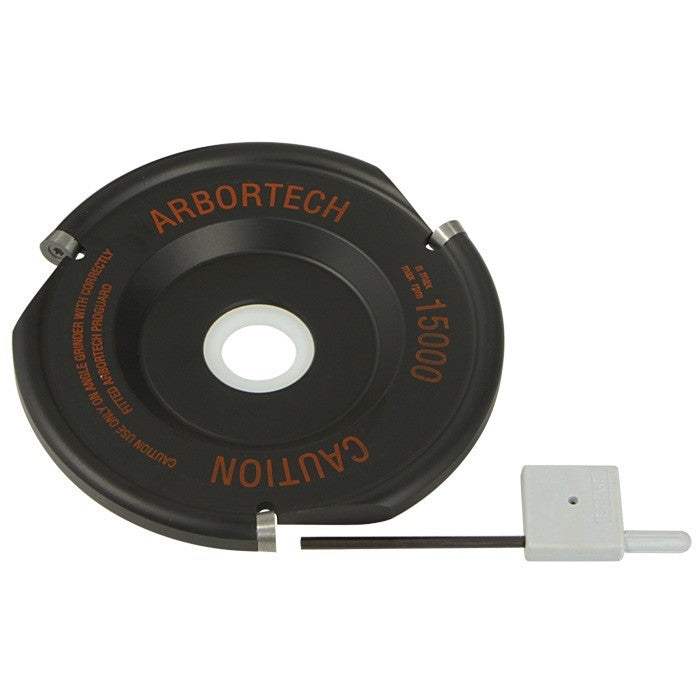 Arbortech Industrial Woodcarver Blade Set Carbide Power Carving Attachment in action on wood