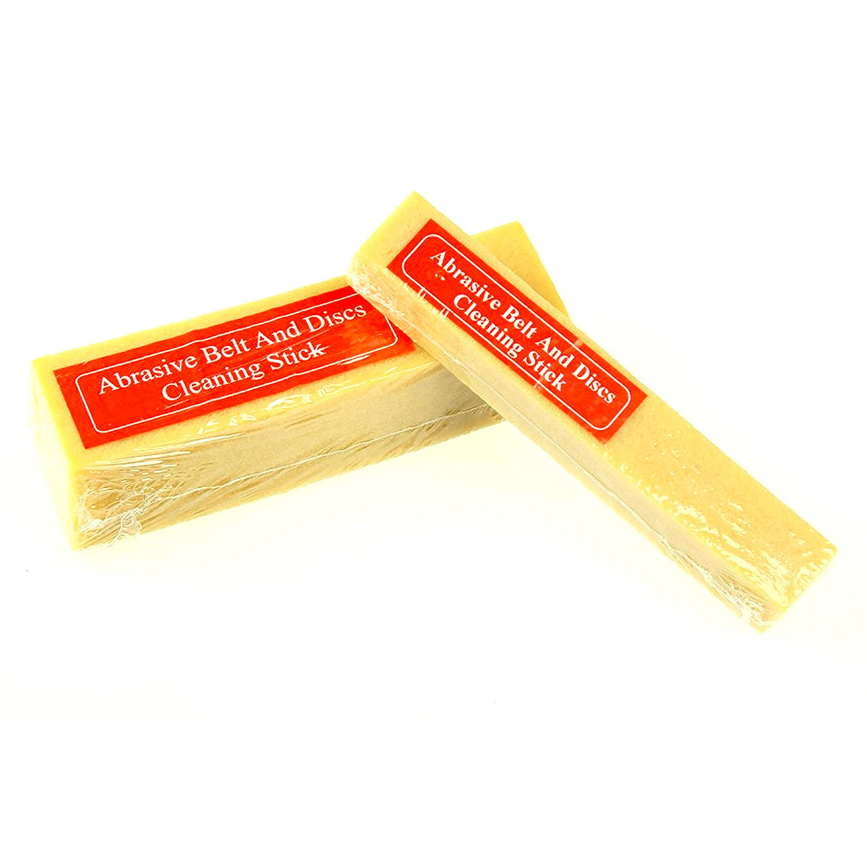 Abrasiflex Sandpaper Cleaning Sticks for Machine Sanders - Cleaning stick being used on worn sandpaper belt