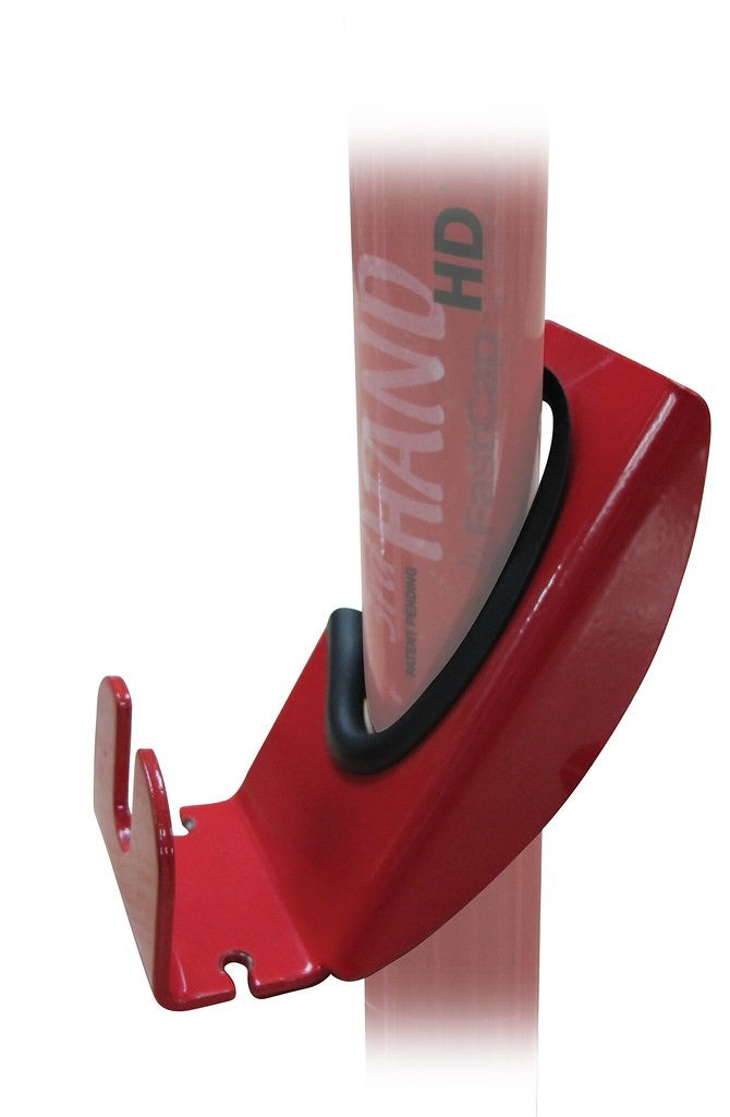 Fastcap 3rd Hand Hook & Hang accessory attached to main pole, versatile support arm for woodworking projects