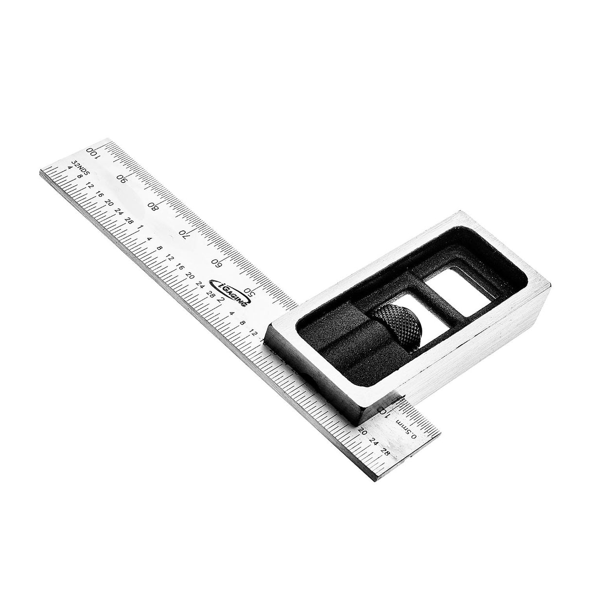 iGaging Double Squares with Metric and Imperial measurement blades on satin ground blades