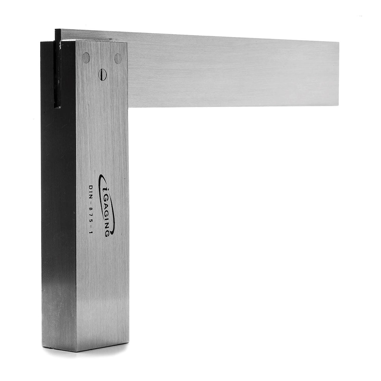 Precision engineer's square with German DIN 875-1 Standard, 0.005mm square tolerance, and 0.0127mm straightness tolerance