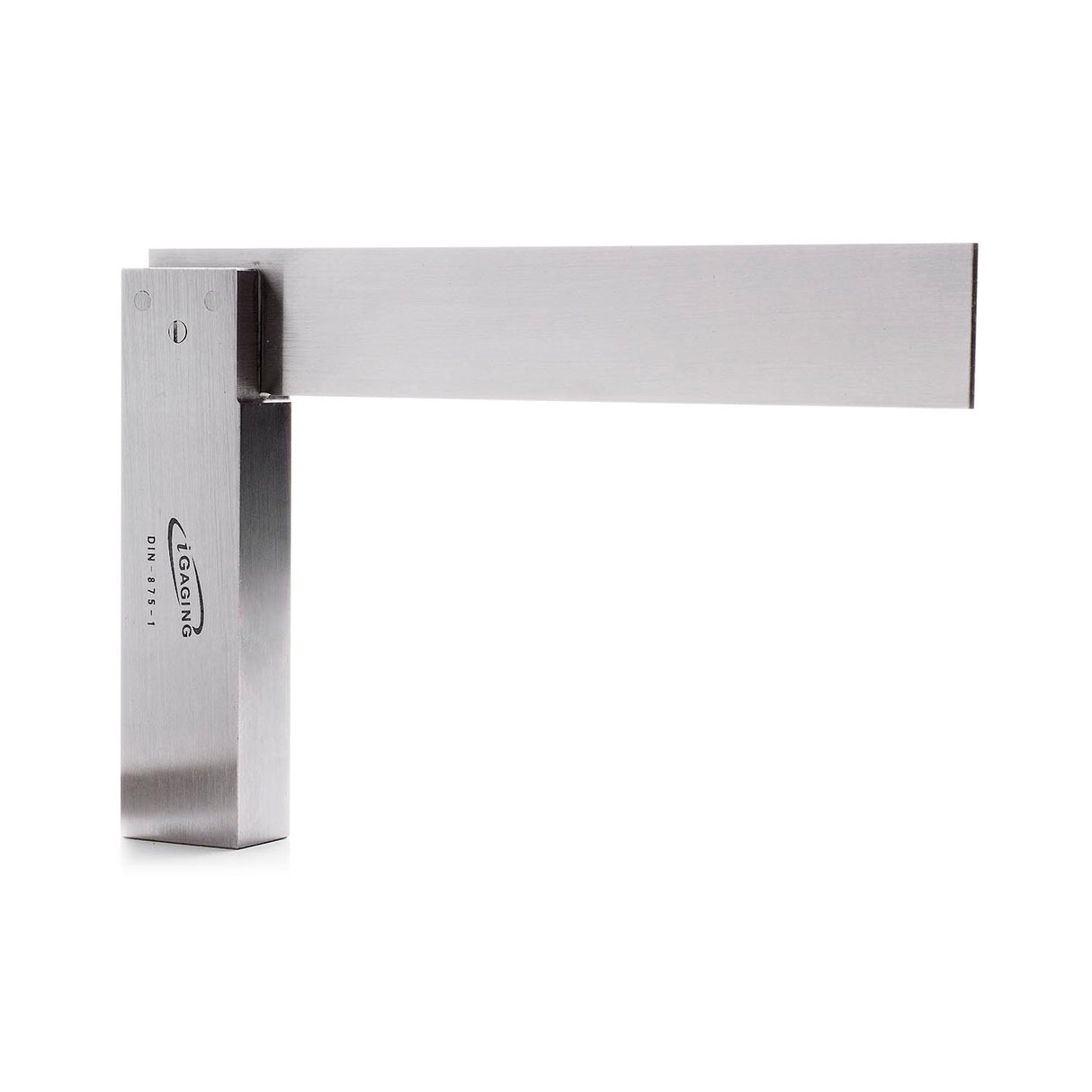 iGaging Precision Engineer's Square with 6-inch heavy 2.4mm blade and 15.4mm base, meets German DIN 875-1 Standard specifications