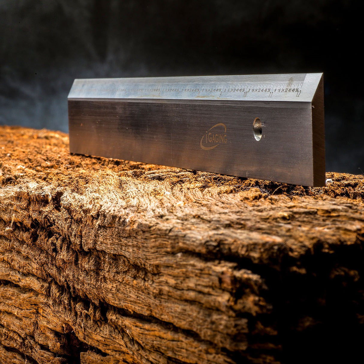 Precision hardened steel straight edge tool for woodworking and engineering tasks, available in 3 lengths