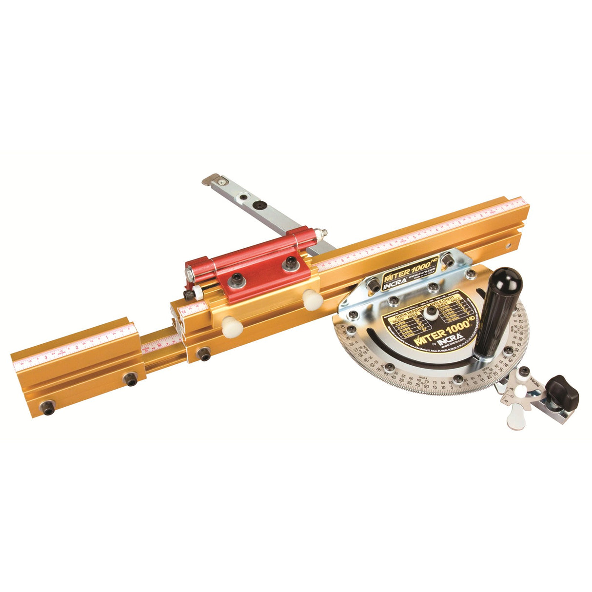 Incra Miter 1000 High Definition Mitre Guide with Metric Adjustable Fence in action