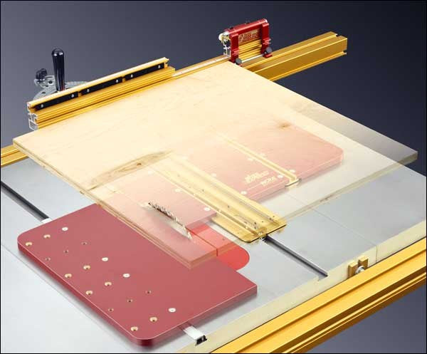 Incra Mitre Express sled system for safe and accurate cross cuts and mitre cuts