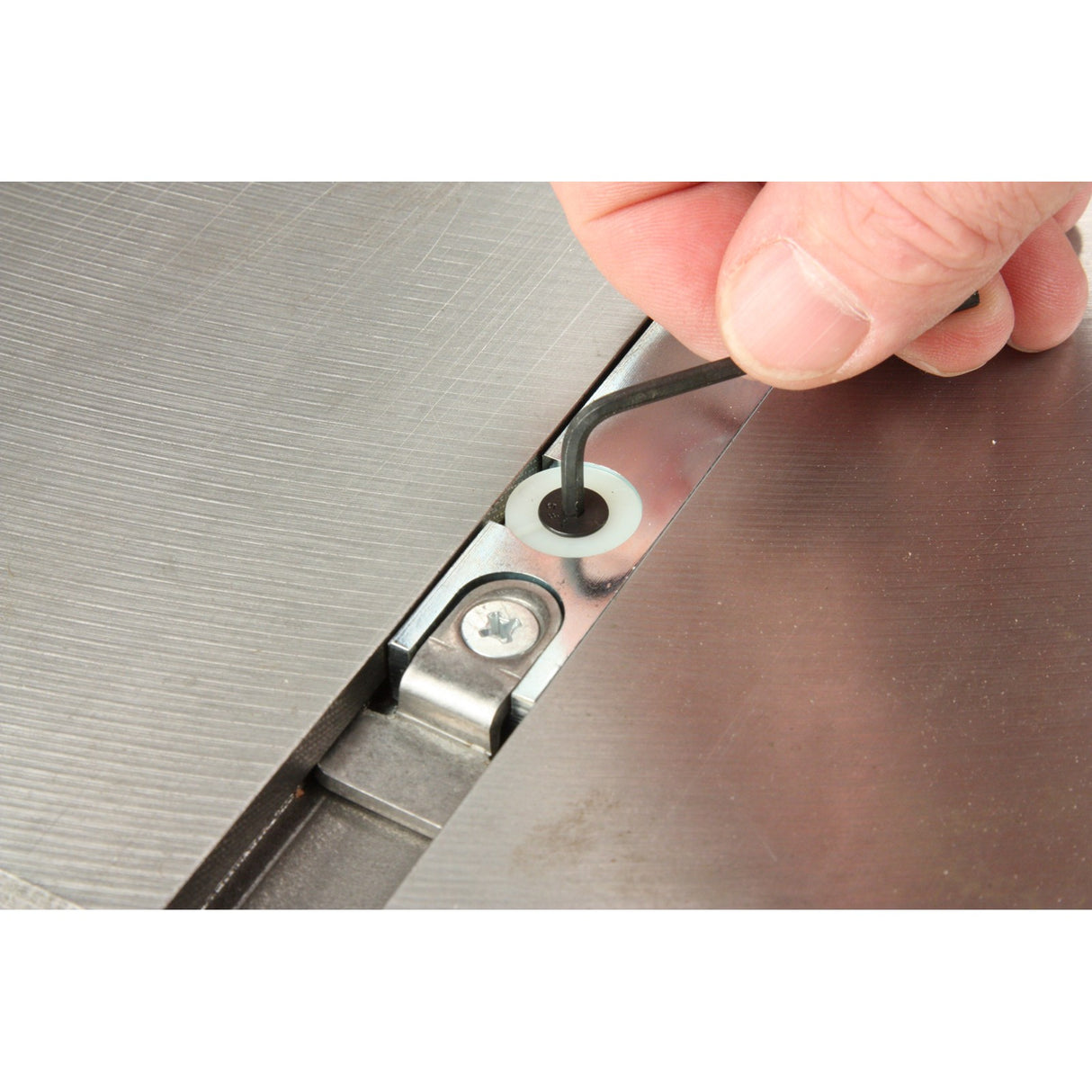Incra V120 Mitre Guide Precision Angle Cutting Gauge in use with smooth glide lock mechanism