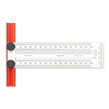 INCRA Precision T-Rule Metric with fence for accurate marking and layout on woodworking projects