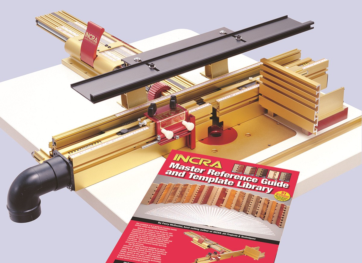 Incra LS WonderFence Positioner Super System 430mm Capacity woodworking tool in action