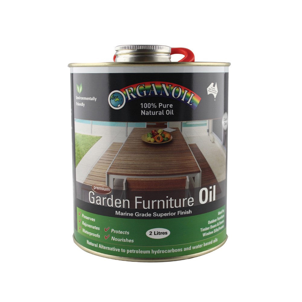 Organoil Garden Furniture Oil Natural Exterior Wood Finish enriches timber with a clear, nourishing sealant, enhancing natural hues