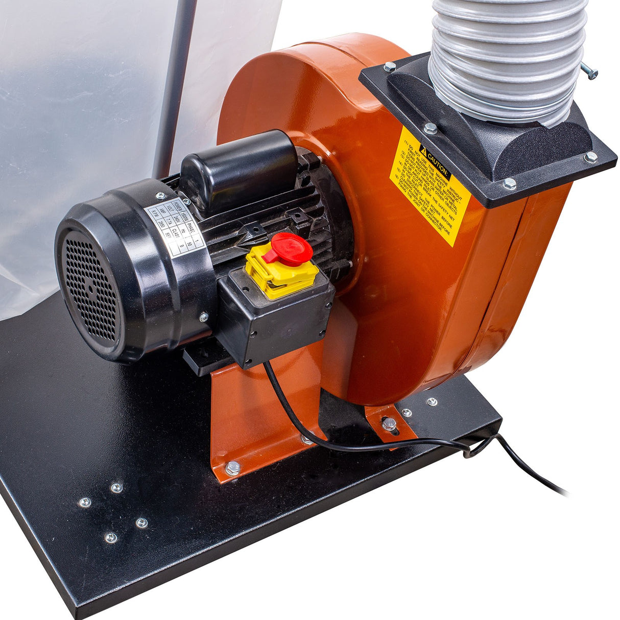 Sherwood 2HP Dust Extractor with Needle Felt Filter Bag, 1200CFM, Home Workshop Dust Collector