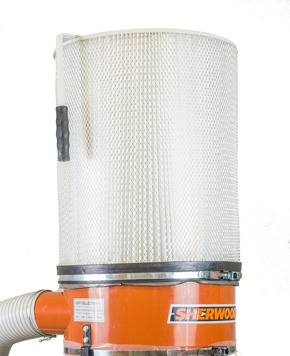 Sherwood 370x610mm Pleated Filter Cartridge for 1HP Dust Extractors