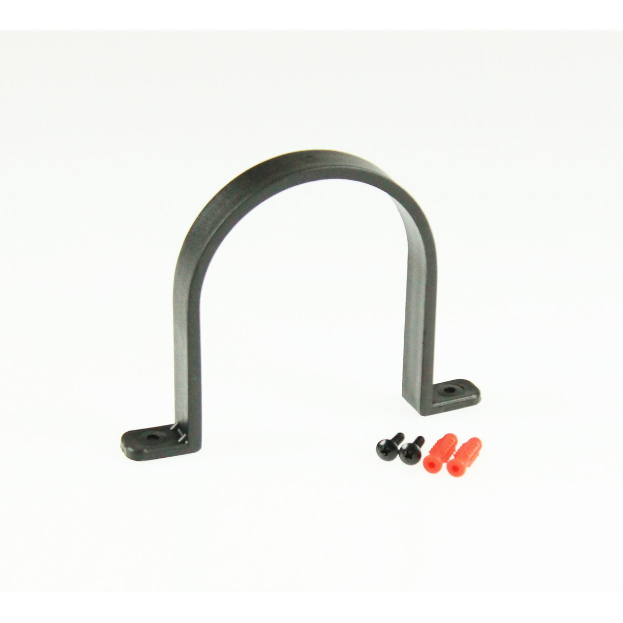 Sherwood Wall Mount for 4in Dust Extractor Hose - Single Hanger in use on wall
