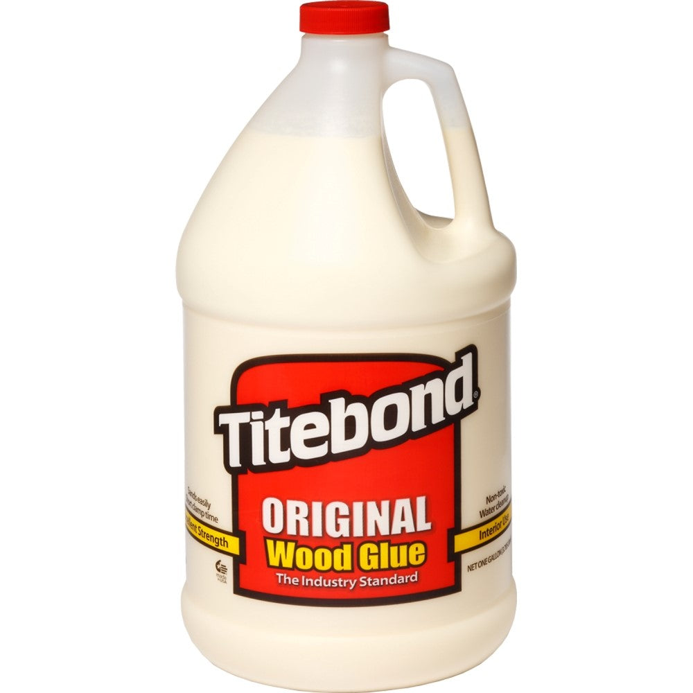 Titebond I Original Woodworking Glue PVA Yellow Aliphatic Resin - Strong initial tack & fast set for woodworking projects