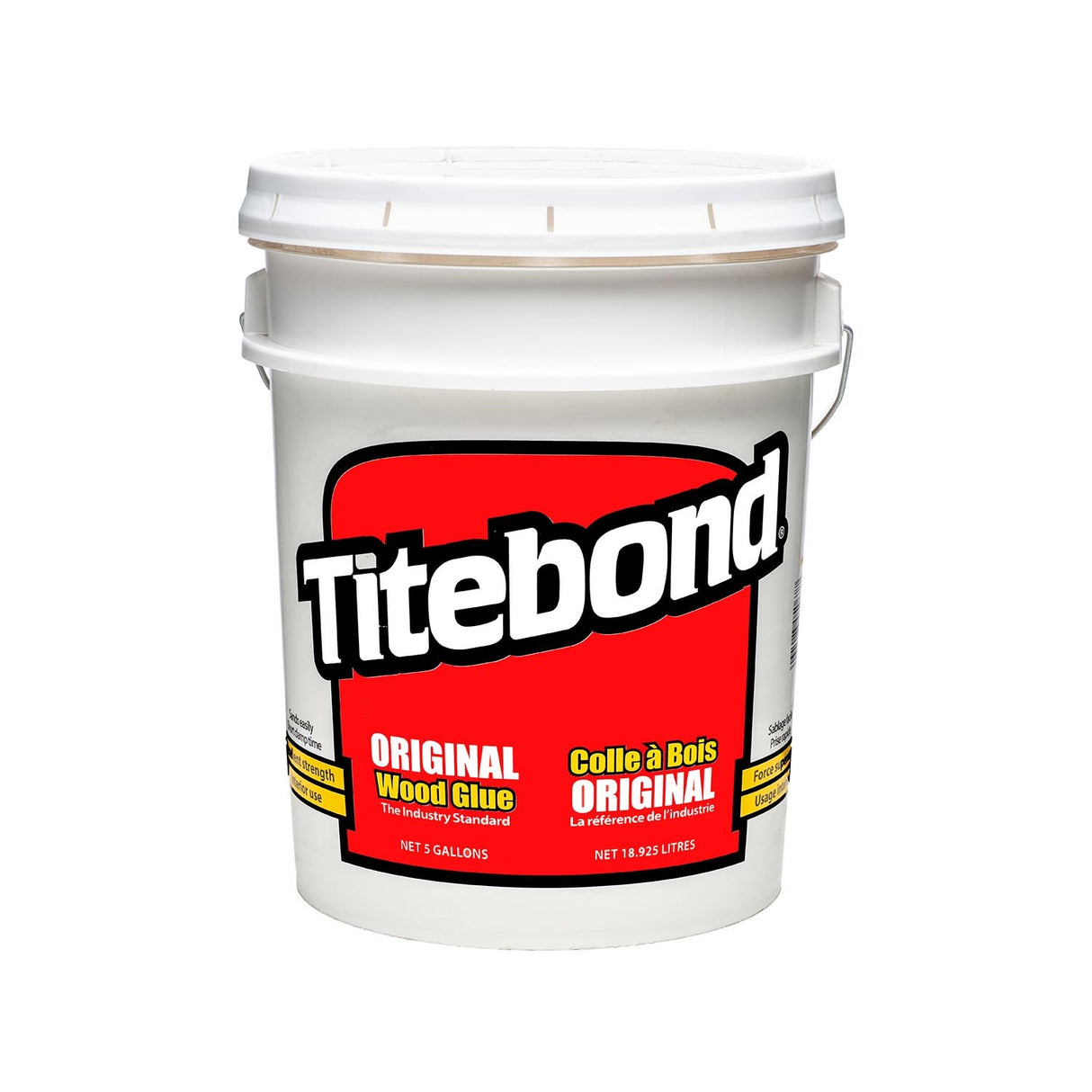 Titebond Original I Woodworking Glue PVA Yellow Aliphatic Resin - Close-up of product packaging