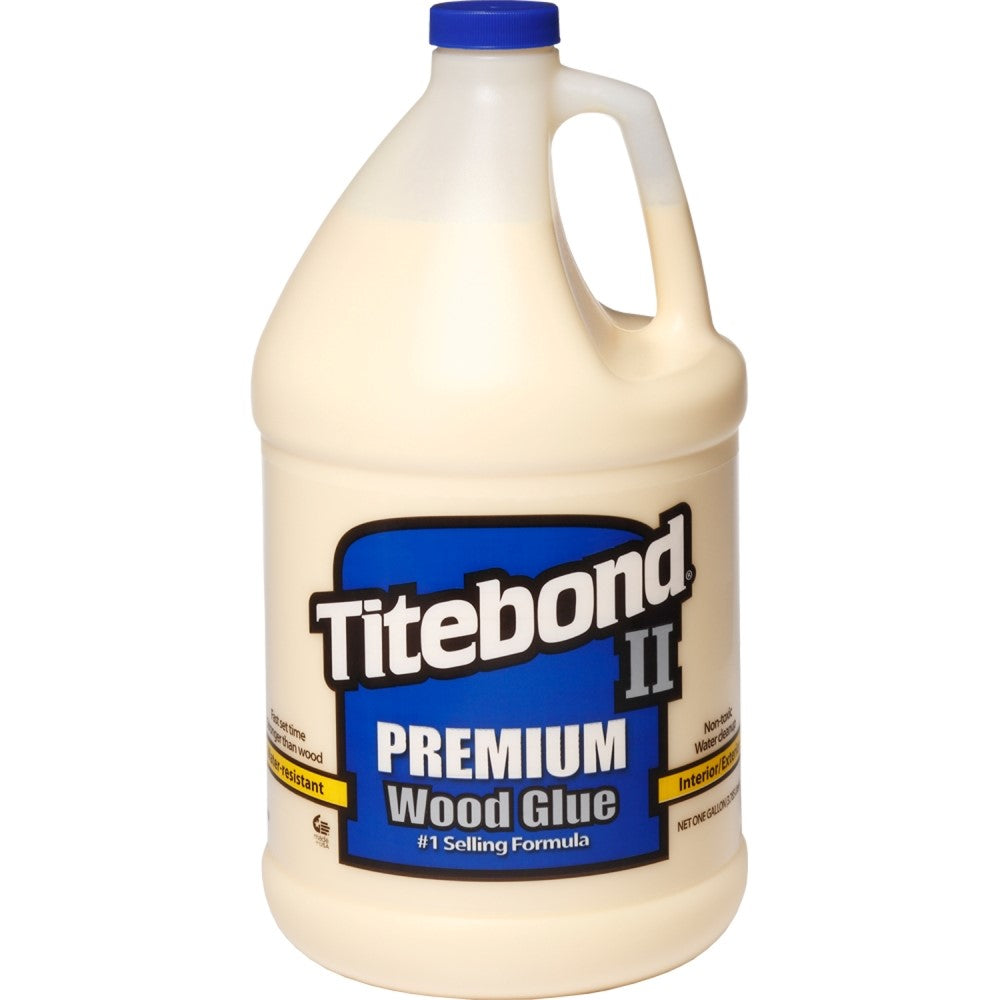 Titebond II Premium Water Resistant Glue bottle, yellow color, aliphatic resin, woodworking tools store Australia