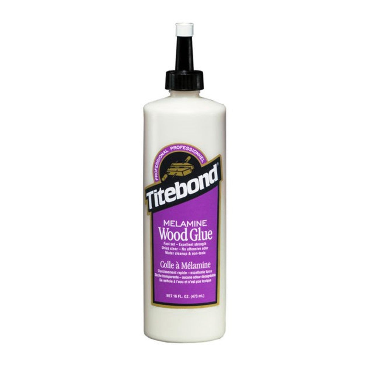 Titebond Melamine Glue - Fast tack for wood to melamine, vinyl, and metals bonding