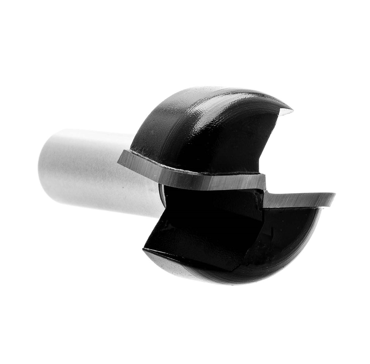 Torquata Dish Cutter Router Bits 1/2in Shank - View of dish cutting router bit with 4.8mm corner radius in timber