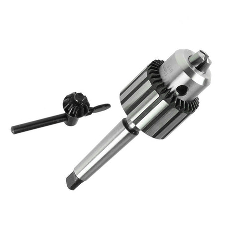Baladonia 13mm Keyed Chuck for Drill Press & Lathe MT2 - Heavy-duty chuck with 2MT taper & chuck key, 1-13mm range