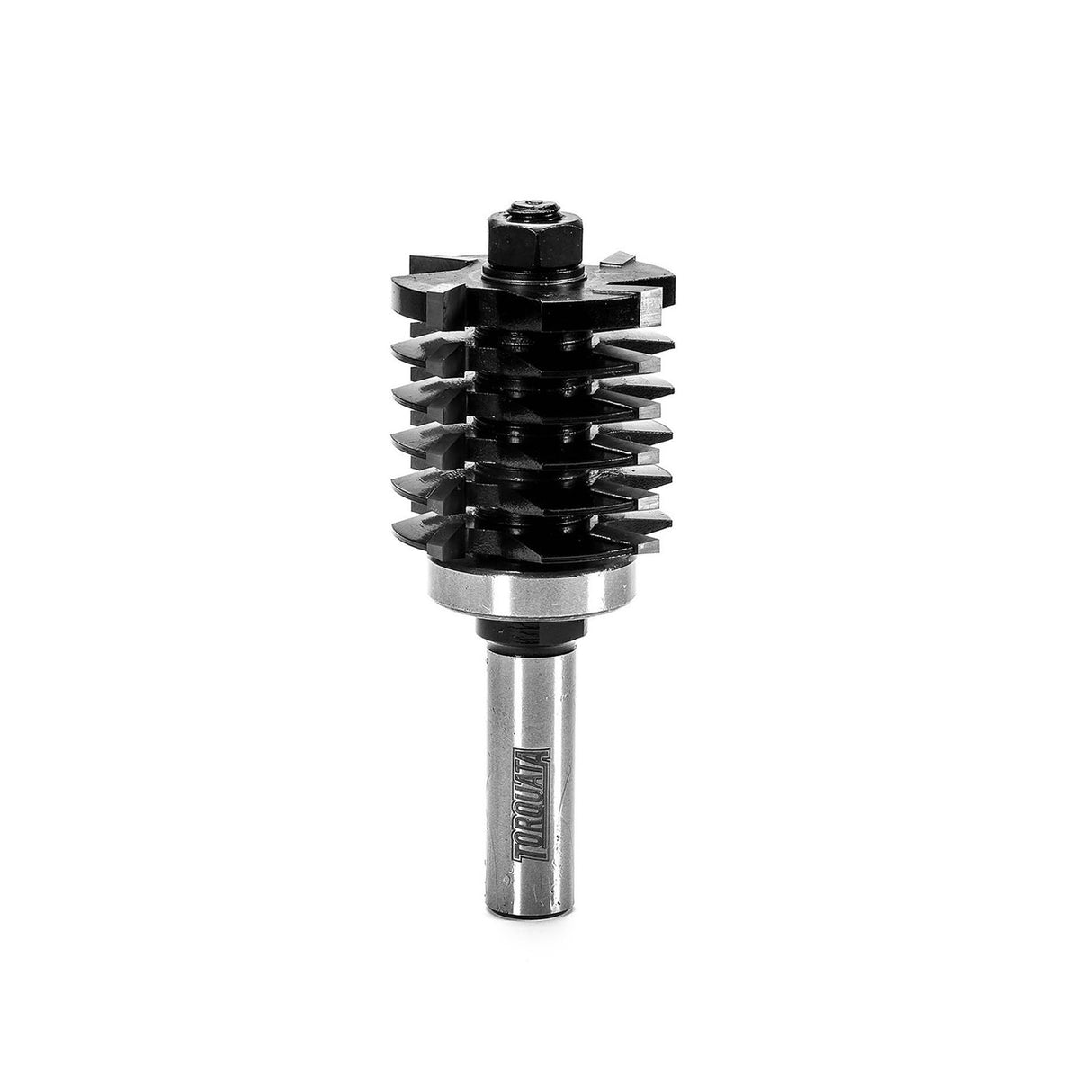 Torquata Finger Joint Router Bit 1/2in Shank 13-38mm Cutting Height in use, creating precise finger joints