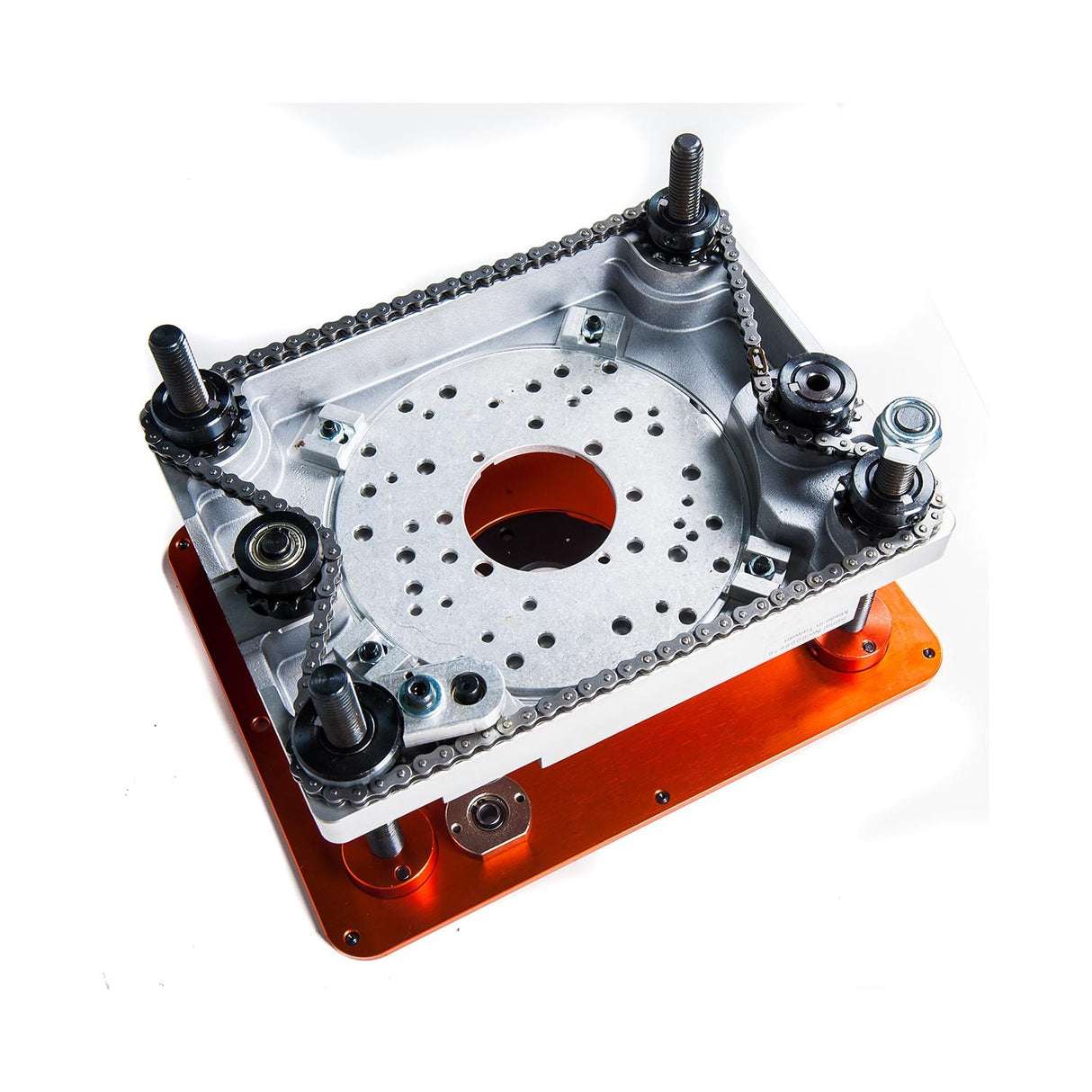 Sherwood Deluxe Cast Iron Router Extension Wing RLIFT-3 image showing detailed mounting options on a table saw