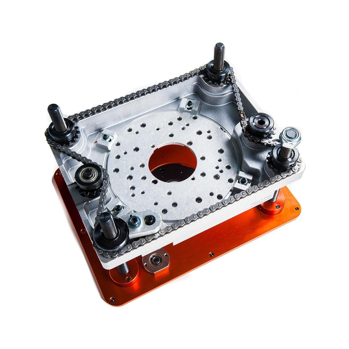 Sherwood Deluxe Cast Iron Router Extension Wing RLIFT-3 image showing detailed mounting options on a table saw