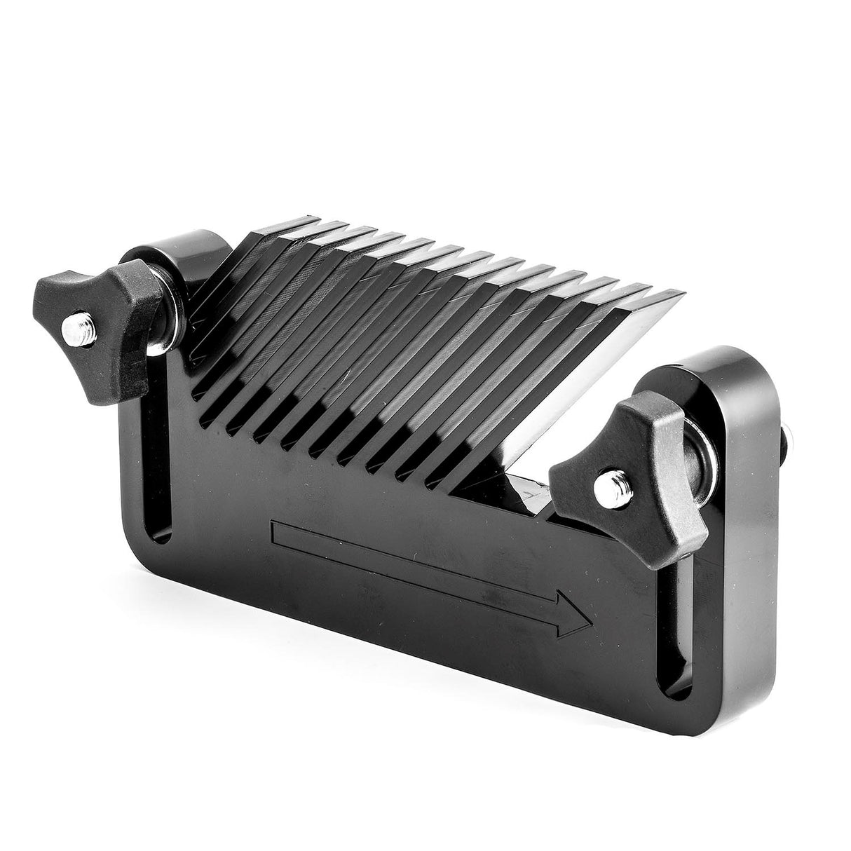 Sherwood Universal Vertical Featherboard in use with T-Track woodworking tool