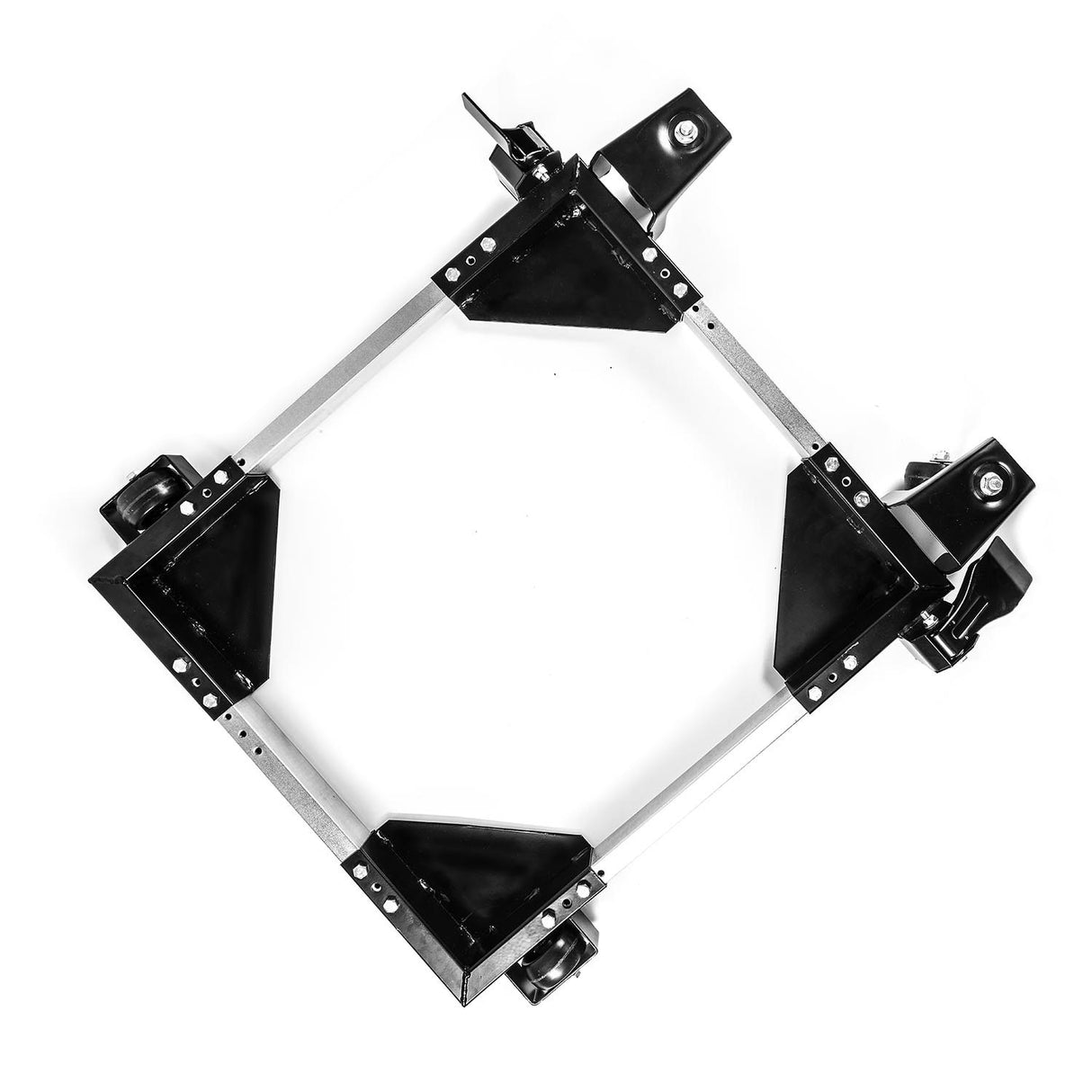 Sherwood 400kg Mobile Machine Base Wheel Kit overhead view demonstrating easy mobility for heavy machines