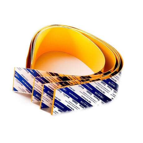 FastCap Zero Clearance Tape 51 x 406mm Pack of 5 on a mitre saw throat for precise woodworking