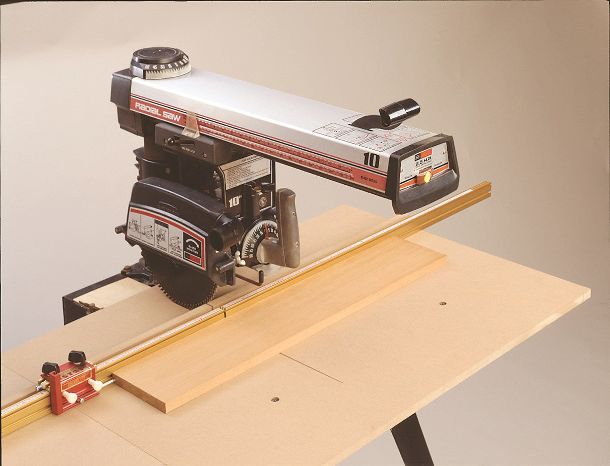 Incra Aluminium Fence Track T-Slot with Mounting Hardware for precise woodworking setups