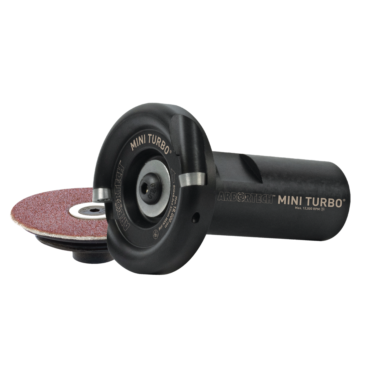 Arbortech Mini Turbo Wood Sculpting Kit in action, carving fine details with precision