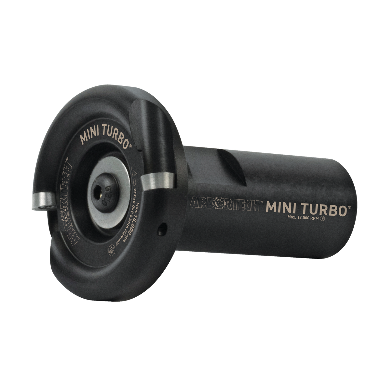 Arbortech Mini Turbo carving attachment showing fine wood sculpting control