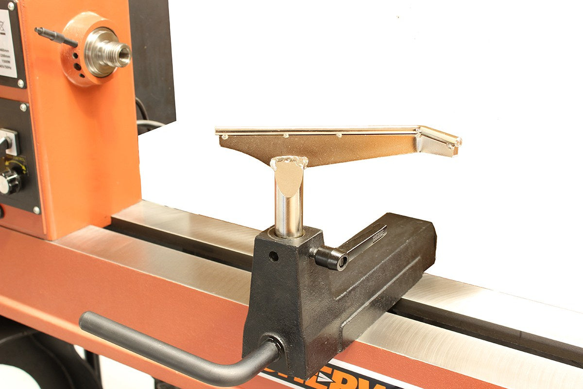 Baladonia Set of 4 Bowl Toolrests 25mm Shaft for Wood Turning Hollowing in use on lathe