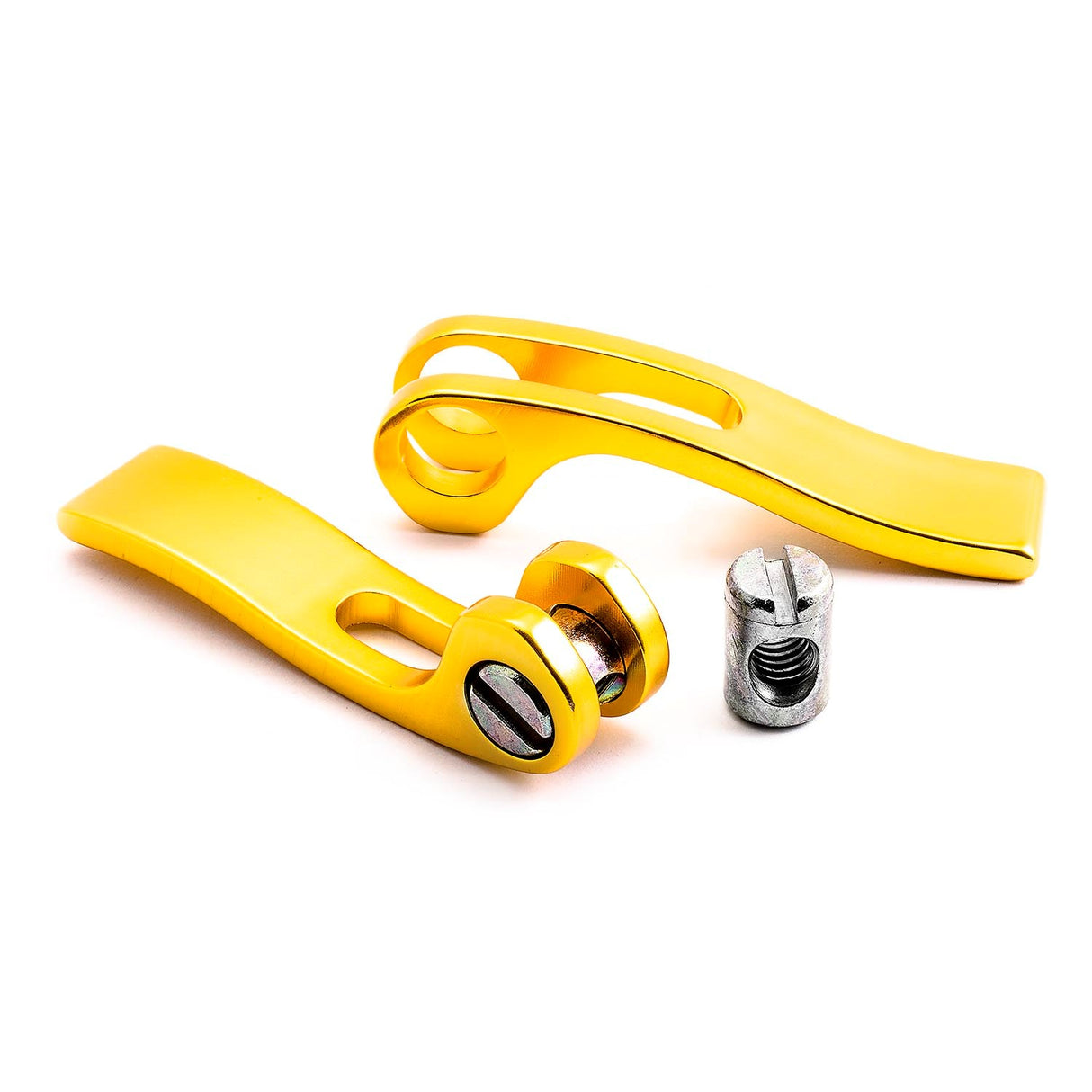 Torquata Cam Clamps for T-Track Jigs and Fixtures, set of 2 in action on woodworking project