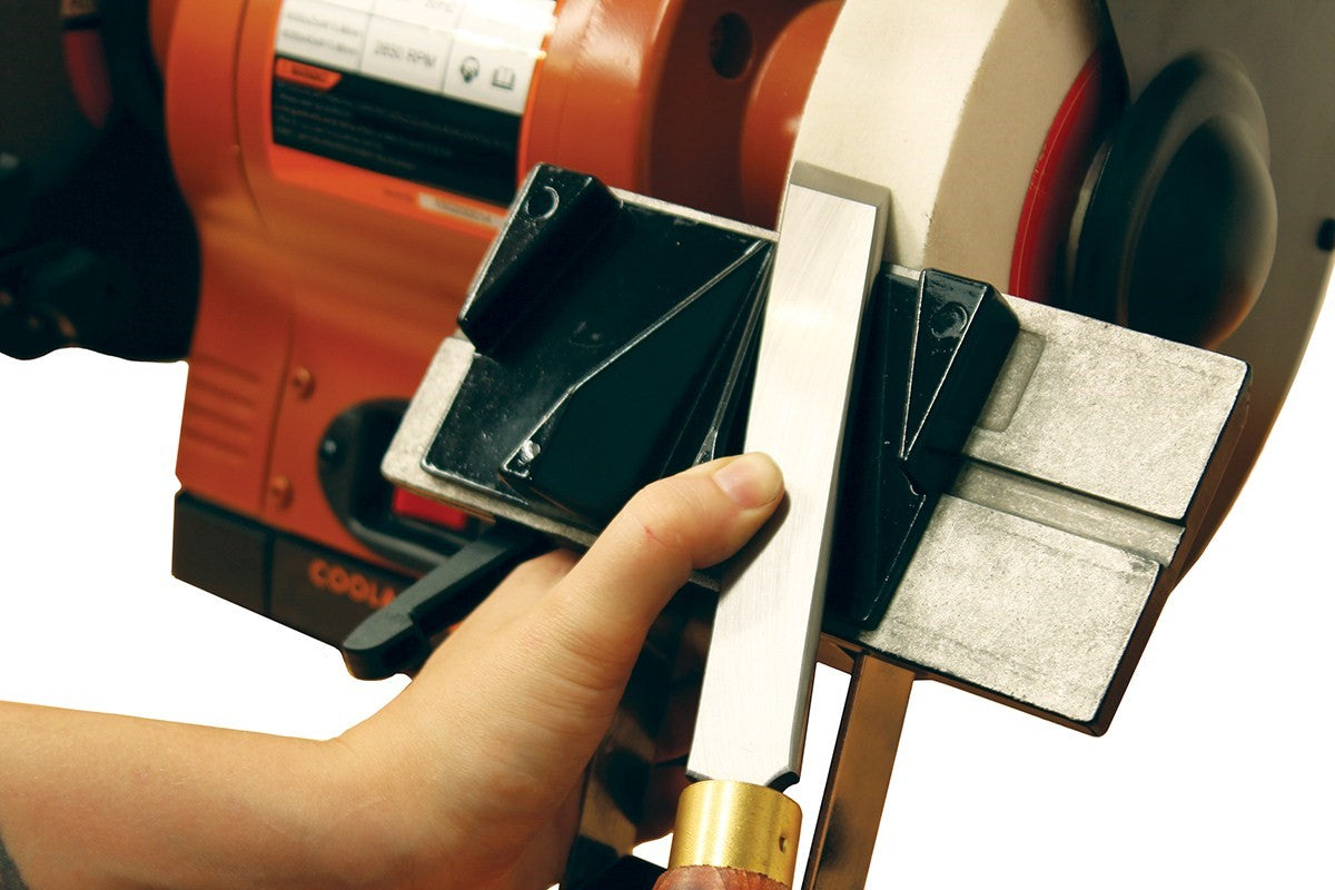 Sherwood Bench Grinder Sharpening Jig for Woodturning Skew Chisels on Tool Rest