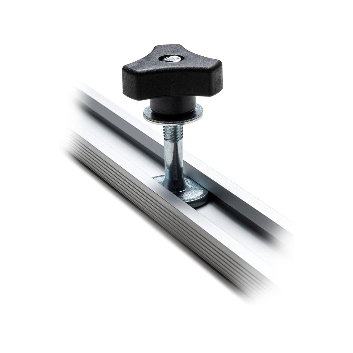 Torquata Mitre Bolts being used to secure jigs and fixtures in a 19mm mitre track