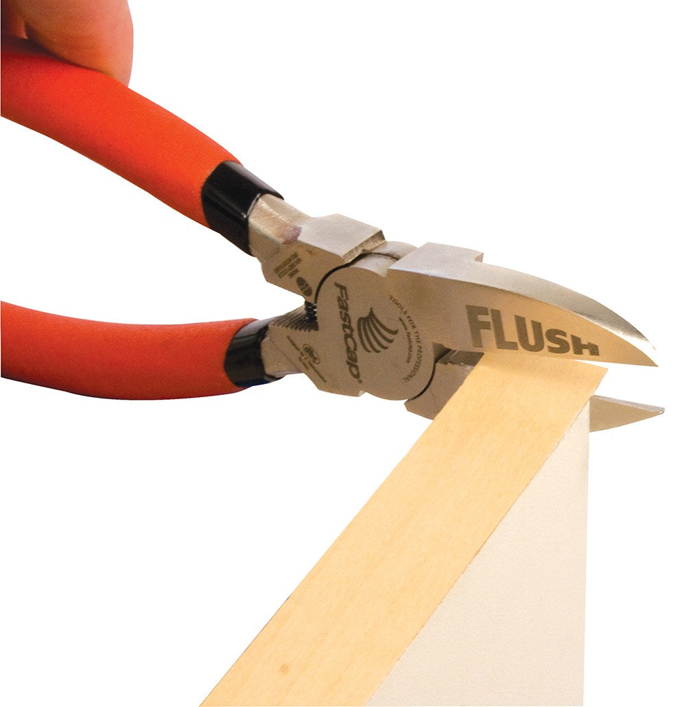 FastCap Flush Cut Trimmers Macro 38mm cutting wood with precision