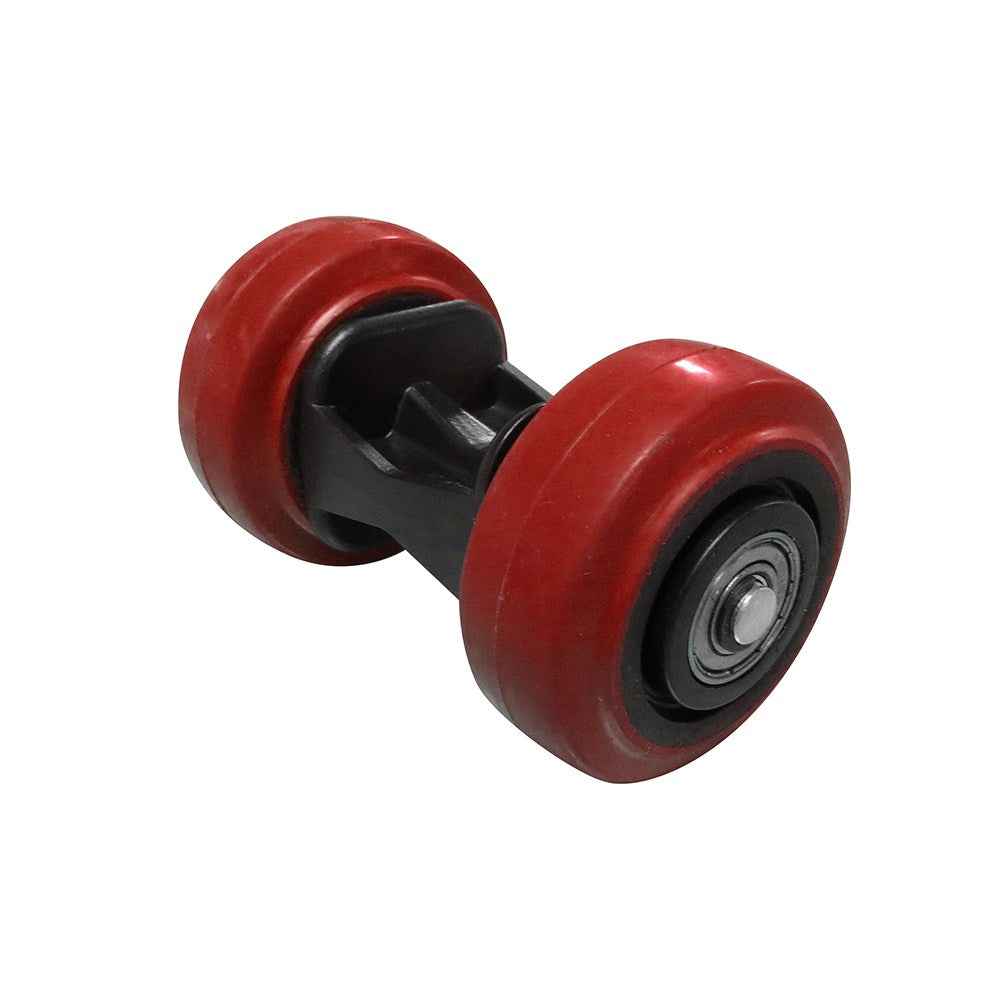 FastCap Speed Skate Mobile Dolly Mover 225kg Capacity in woodshop setting with large wheels and ball bearings