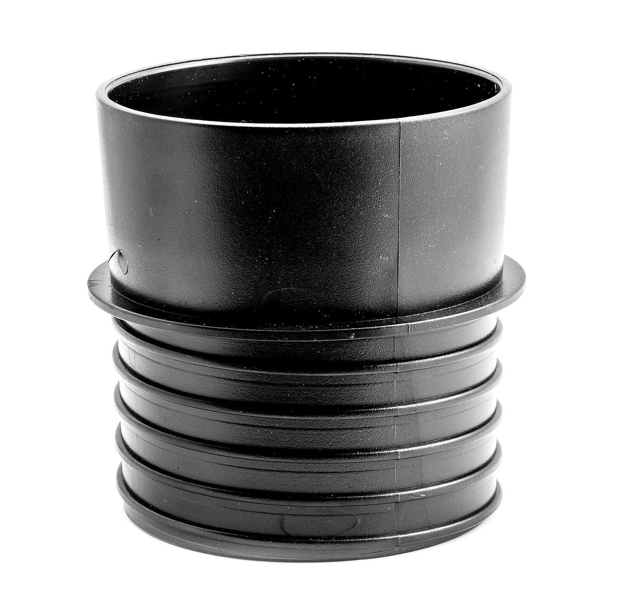 Sherwood 4in Threaded Hose Splice Connector for Dust Extraction with secure fit and tapered end