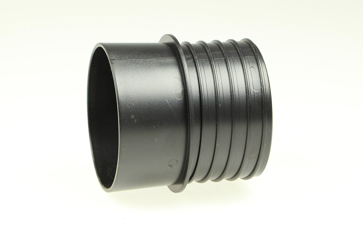 Sherwood 4in Threaded Hose Splice Connector for Dust Extraction in use on woodworking tool