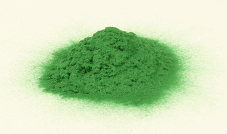 Emerald green flocking powder for woodcraft surfaces, sold separately. Ideal for creating hidden finishes on timber projects