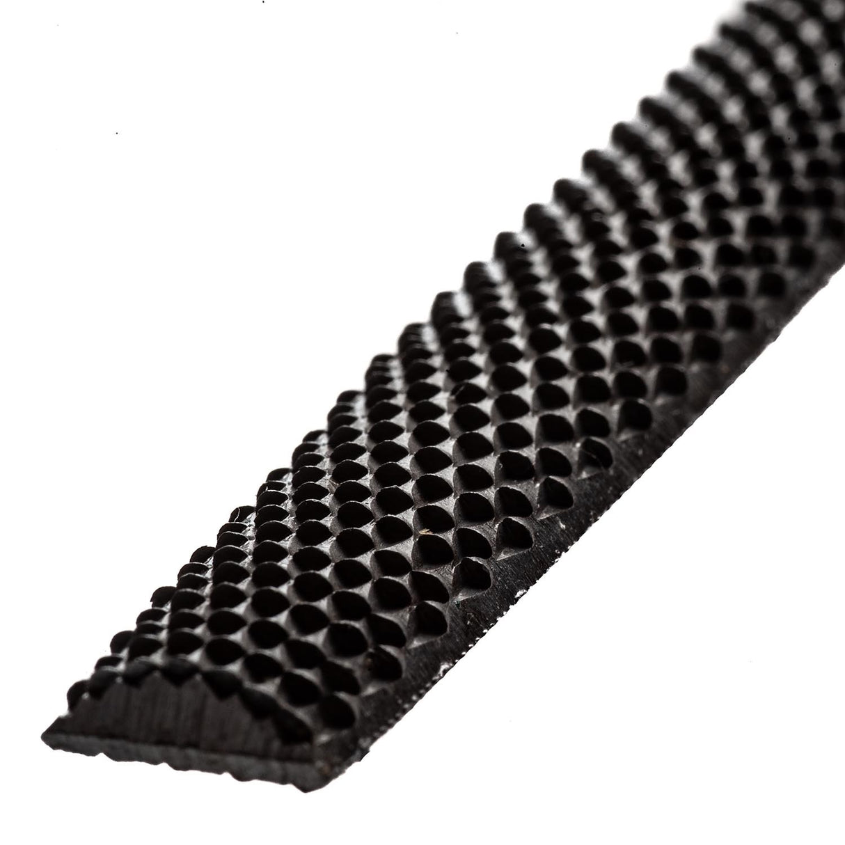 Close-up of Narex Half Round Rasp Bastard Cut tool in action, showcasing fine craftsmanship