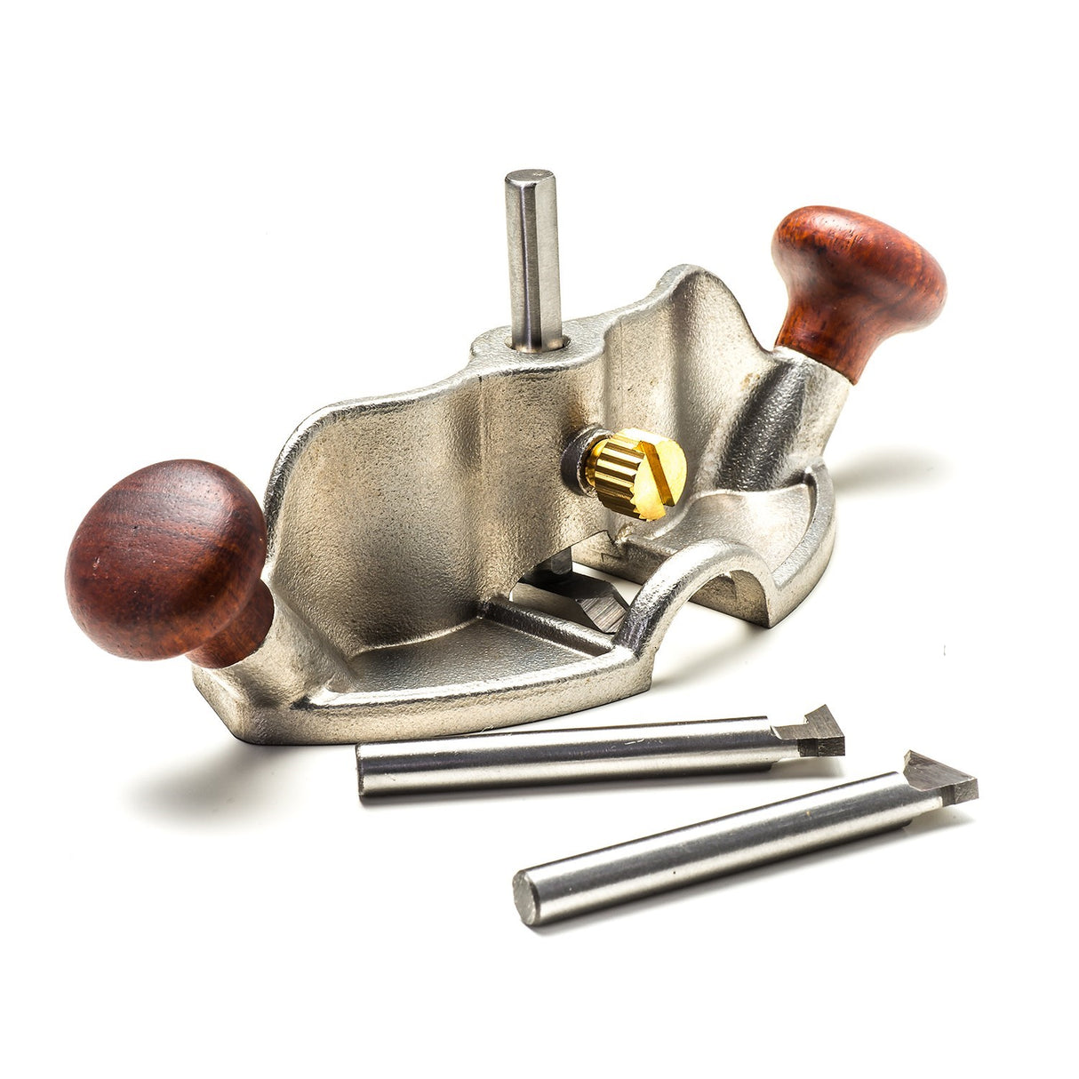 Luban Small Router Plane with Three Metric Blades, ideal for leveling and cleaning woodworking projects
