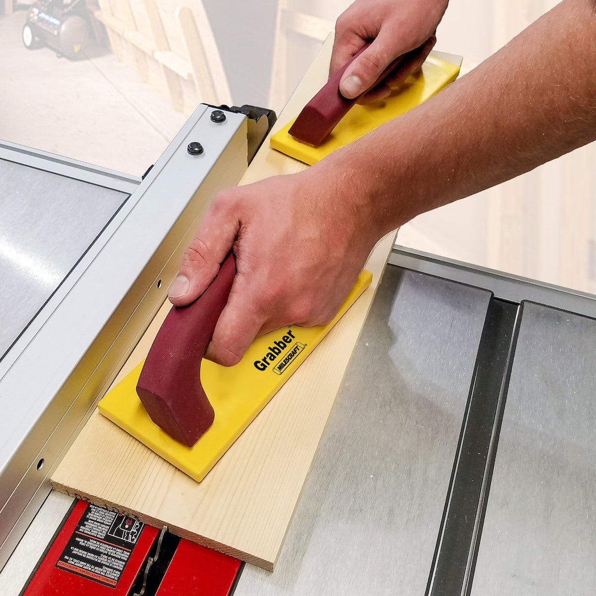 Milescraft Grabber Push Block showing non-marring design and durability