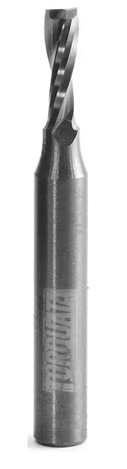 Torquata Spiral Upcut Router Bit featuring solid carbide material and precision spiral geometry