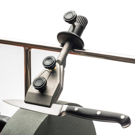 Sherwood Short Knife Jig for 12mm support bars, ideal for sharpening kitchen knives on wet stone grinders