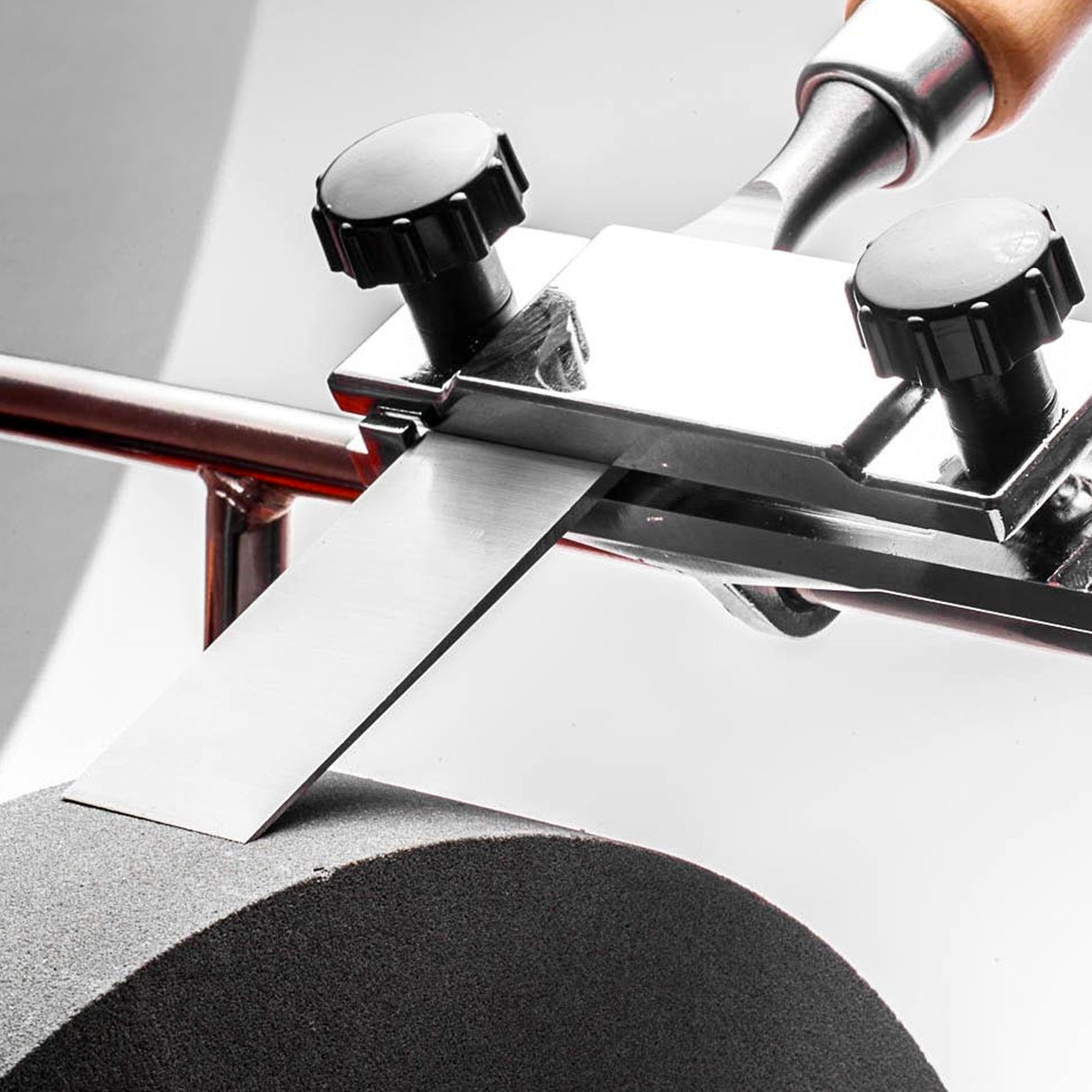 Sherwood Whetstone Grinder Straight Edge Jig 60mm Blades for Precise Chisel and Plane Iron Sharpening